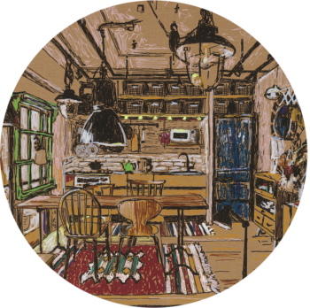 Anat Rozenson Ben-Hur | UV Print by Mimaki Printer on  Thin Jingdezhen Hand-made Porcelain Plate | φ40 cm