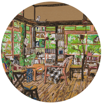 Anat Rozenson Ben-Hur | UV Print by Mimaki Printer on  Thin Jingdezhen Hand-made Porcelain Plate | φ40 cm